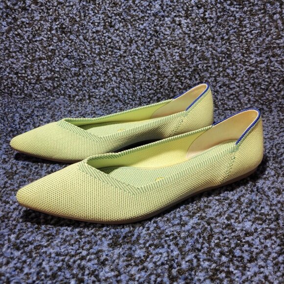 Rothys The Point Women's Size 7 US Mint Green Pointed Toe Slip on Flat Shoes - Picture 8 of 13